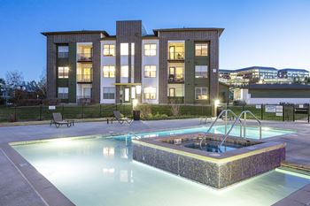 Twilight exterior view